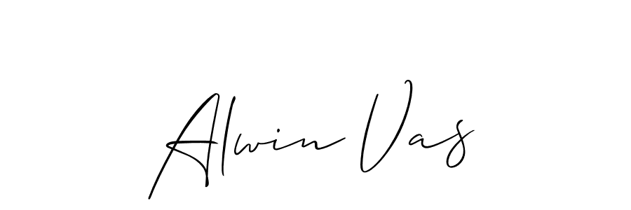 Allison_Script is a professional signature style that is perfect for those who want to add a touch of class to their signature. It is also a great choice for those who want to make their signature more unique. Get Alwin Vas name to fancy signature for free. Alwin Vas signature style 2 images and pictures png